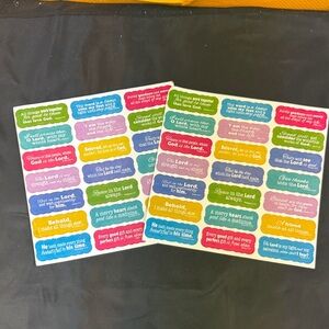 Inspirational Quote Stickers 2 sheets 42 count all new stickers religion faith